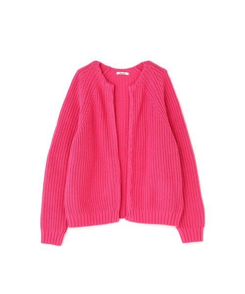 FREE'S MART（フリーズマート）の「クルーニットカーディガン（カーディガン/ボレロ・レディース・ホワイト/ネイビー/ピンク・FREE）」の13枚目の写真