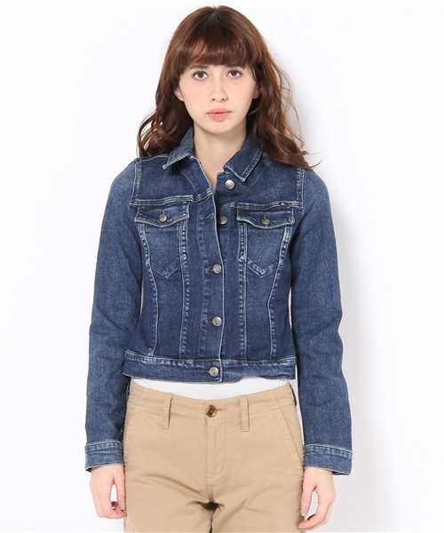 TOMMY HILFIGER(トミーヒルフィガー)の「PARIS JACKET WINTER BLUE(デニムジャケット・レディース・インディゴブルー・SMALL/MEDIUM/LARGE)」の2枚目の写真