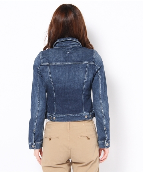 TOMMY HILFIGER(トミーヒルフィガー)の「PARIS JACKET WINTER BLUE(デニムジャケット・レディース・インディゴブルー・SMALL/MEDIUM/LARGE)」の3枚目の写真