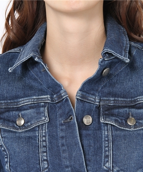 TOMMY HILFIGER(トミーヒルフィガー)の「PARIS JACKET WINTER BLUE(デニムジャケット・レディース・インディゴブルー・SMALL/MEDIUM/LARGE)」の5枚目の写真