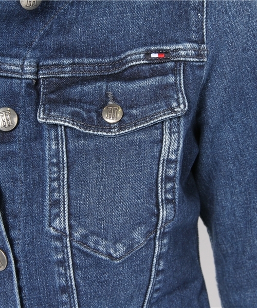 TOMMY HILFIGER(トミーヒルフィガー)の「PARIS JACKET WINTER BLUE(デニムジャケット・レディース・インディゴブルー・SMALL/MEDIUM/LARGE)」の7枚目の写真