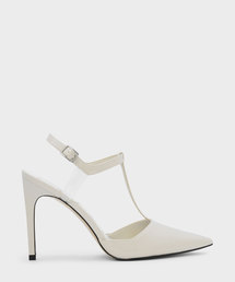 CHARLES & KEITH（チャールズ & キース）の「ティーバーポインテッドヒール / T-BAR POINTED HEELS（パンプス）」
