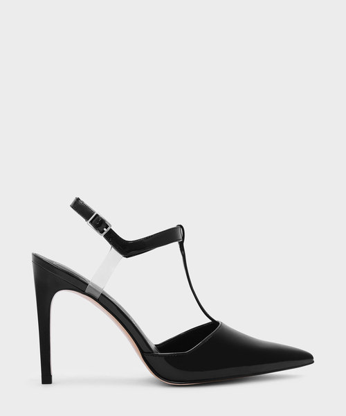 CHARLES & KEITH(チャールズ & キース)の「ティーバーポインテッドヒール / T-BAR POINTED HEELS(パンプス・レディース・オフホワイト/ブラック/レッド・24.5cm/22.5cm/23.5cm/23cm/25.5cm/25cm)」の2枚目の写真