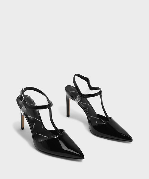 CHARLES & KEITH(チャールズ & キース)の「ティーバーポインテッドヒール / T-BAR POINTED HEELS(パンプス・レディース・オフホワイト/ブラック/レッド・24.5cm/22.5cm/23.5cm/23cm/25.5cm/25cm)」の5枚目の写真