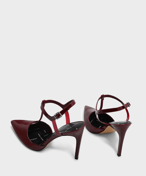 CHARLES & KEITH(チャールズ & キース)の「ティーバーポインテッドヒール / T-BAR POINTED HEELS(パンプス・レディース・オフホワイト/ブラック/レッド・24.5cm/22.5cm/23.5cm/23cm/25.5cm/25cm)」の11枚目の写真