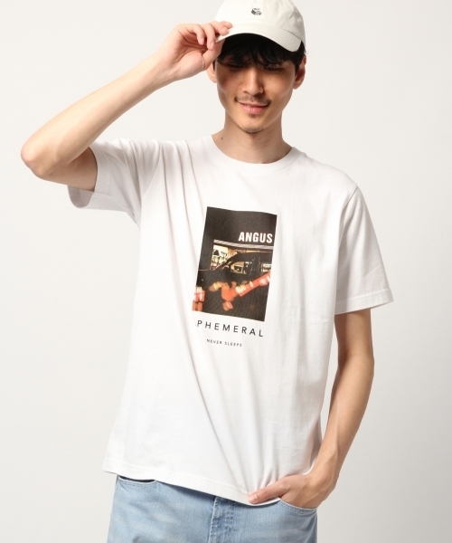 GLOBAL WORK（グローバルワーク）の「NEW YORKプリントTEE/785647（Tシャツ/カットソー・メンズ・ホワイト/ブラック/グリーン/クリアレッド/ネイビー/その他1・SMALL/MEDIUM/LARGE/X-LARGE）」の2枚目の写真
