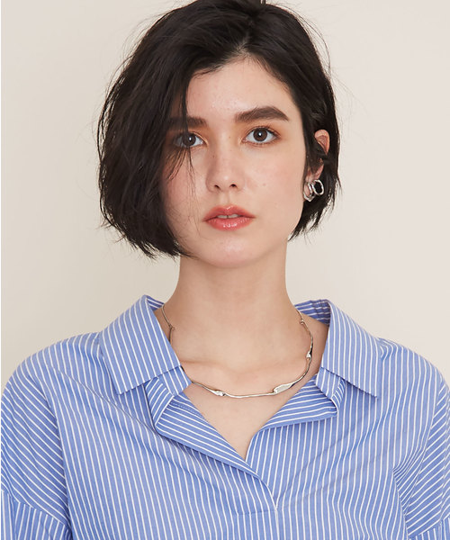 STUDIOUS(ステュディオス)の「【STUDIOUS】ツイストドロップチョーカー(チョーカー・レディース・シルバー/ゴールド・FREE)」の2枚目の写真