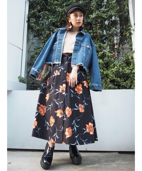 MURUA（ムルーア）の「コーデュロイフレアスカート（スカート・レディース・パープル/その他/その他1・1/2）」の15枚目の写真