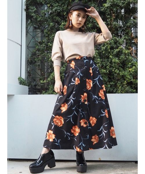 MURUA（ムルーア）の「コーデュロイフレアスカート（スカート・レディース・パープル/その他/その他1・1/2）」の16枚目の写真