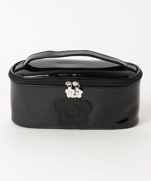 Mary Quant マリークヮント の デイジーパッチエナメル ミニバニティ ポーチ Wear