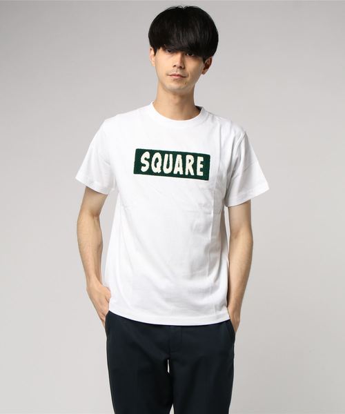 Request(リクエスト)の「【REQUEST】TEE サガラ刺繍 SQUARE(Tシャツ/カットソー・メンズ・ホワイト×レッド/ホワイト×グリーン/ホワイト×ネイビー/ブラック×レッド・2/3)」の2枚目の写真