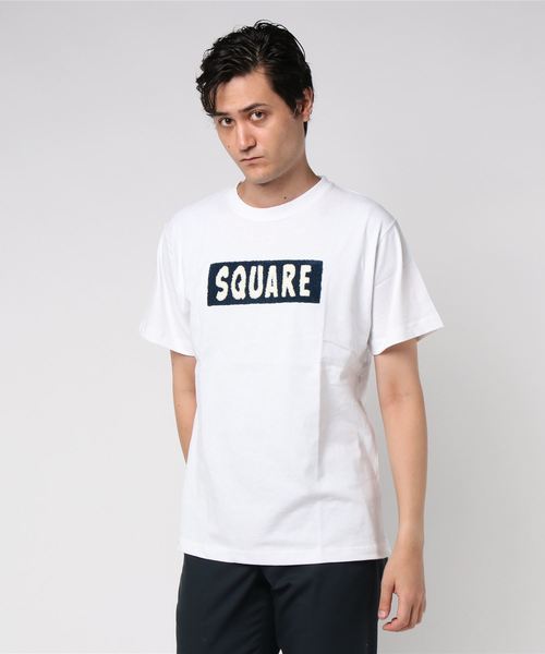 Request(リクエスト)の「【REQUEST】TEE サガラ刺繍 SQUARE(Tシャツ/カットソー・メンズ・ホワイト×レッド/ホワイト×グリーン/ホワイト×ネイビー/ブラック×レッド・2/3)」の3枚目の写真