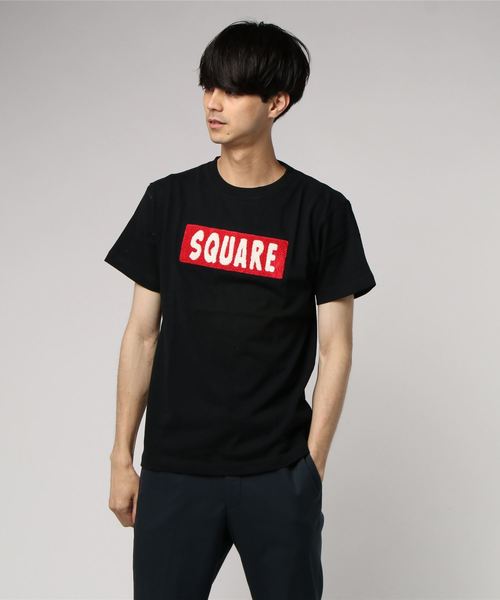 Request(リクエスト)の「【REQUEST】TEE サガラ刺繍 SQUARE(Tシャツ/カットソー・メンズ・ホワイト×レッド/ホワイト×グリーン/ホワイト×ネイビー/ブラック×レッド・2/3)」の4枚目の写真