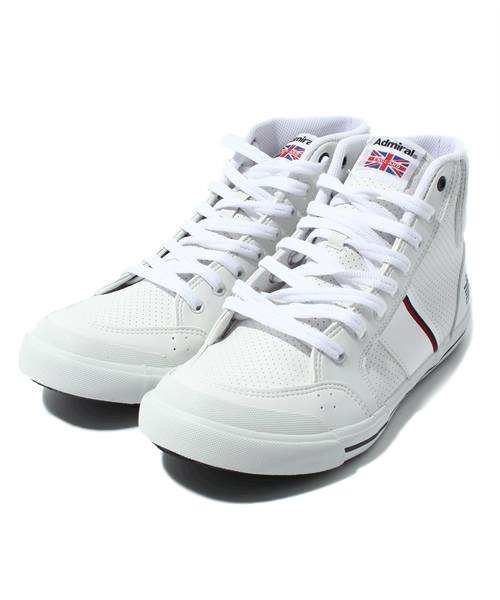 MEN'S BIGI(メンズビギ)の「【アドミラル】コラボ ハイカットスニーカー(スニーカー・メンズ・ホワイト/キャメル・SMALL/MEDIUM/LARGE)」の2枚目の写真