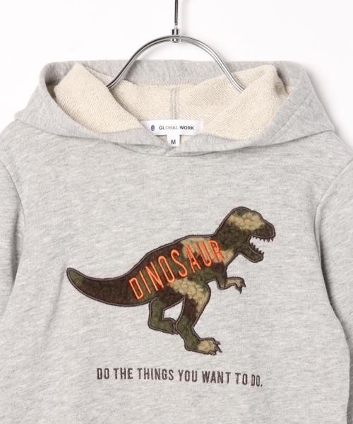 GLOBAL WORK（グローバルワーク）の「【キッズ】プリントスウェットパーカー/797570（パーカー・キッズ・グレー/ブラウン/カーキ/ネイビー/ブラック/グレー系その他6/その他/ホワイト系その他2・SMALL/MEDIUM/LARGE/X-LARGE/XX-LARGE）」の14枚目の写真