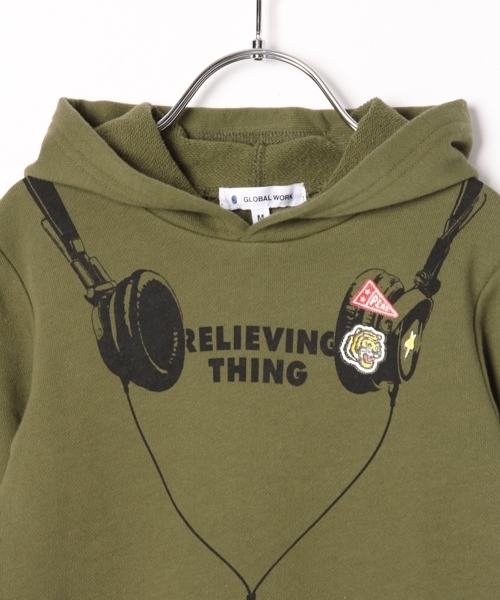 GLOBAL WORK（グローバルワーク）の「【キッズ】プリントスウェットパーカー/797570（パーカー・キッズ・グレー/ブラウン/カーキ/ネイビー/ブラック/グレー系その他6/その他/ホワイト系その他2・SMALL/MEDIUM/LARGE/X-LARGE/XX-LARGE）」の20枚目の写真