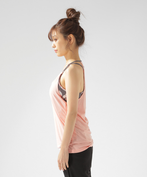 ROXY（ロキシー）の「【ROXY(ロキシー)】SECRET MESSAGE 2 TANK（タンクトップ・レディース・ベビーピンク/グレー・SMALL/X-SMALL）」の13枚目の写真