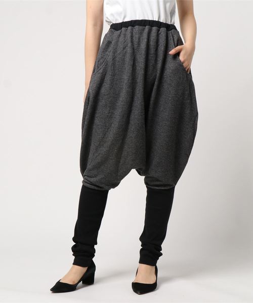 チャイハネ（チャイハネ）の「【チャイハネ】yul 無地バイカラーバルーンパンツ（その他パンツ・レディース・ブラック/カーキ/ワイン・FREE）」の4枚目の写真