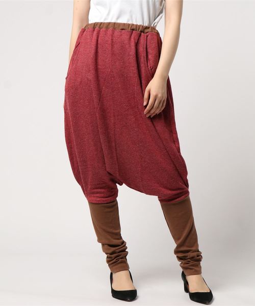 チャイハネ（チャイハネ）の「【チャイハネ】yul 無地バイカラーバルーンパンツ（その他パンツ・レディース・ブラック/カーキ/ワイン・FREE）」の15枚目の写真