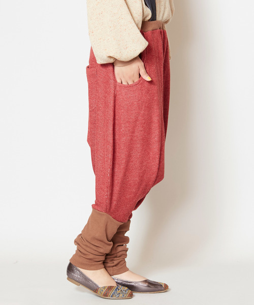 チャイハネ（チャイハネ）の「【チャイハネ】yul 無地バイカラーバルーンパンツ（その他パンツ・レディース・ブラック/カーキ/ワイン・FREE）」の18枚目の写真