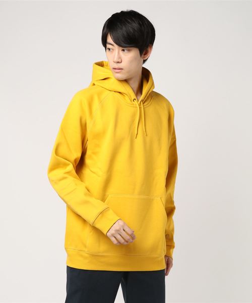 Carhartt WIP（カーハートダブリューアイピー）の「HOODED CHASE SWEATSHIRT（パーカー・メンズ・ダークネイビー/アッシュ/バーガンディー/ダークグリーン/パープル/ブラック/ブラウン/ダークグレー/イエロー/レッド・SMALL/MEDIUM/LARGE/X-LARGE/XX-LARGE）」の8枚目の写真