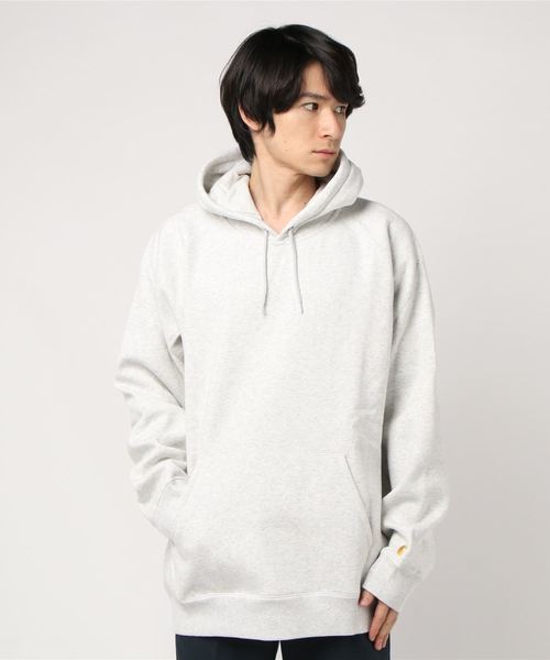 Carhartt WIP（カーハートダブリューアイピー）の「HOODED CHASE SWEATSHIRT（パーカー・メンズ・ダークネイビー/アッシュ/バーガンディー/ダークグリーン/パープル/ブラック/ブラウン/ダークグレー/イエロー/レッド・SMALL/MEDIUM/LARGE/X-LARGE/XX-LARGE）」の3枚目の写真