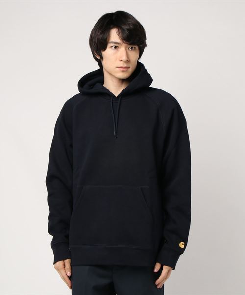 Carhartt WIP（カーハートダブリューアイピー）の「HOODED CHASE SWEATSHIRT（パーカー・メンズ・ダークネイビー/アッシュ/バーガンディー/ダークグリーン/パープル/ブラック/ブラウン/ダークグレー/イエロー/レッド・SMALL/MEDIUM/LARGE/X-LARGE/XX-LARGE）」の6枚目の写真