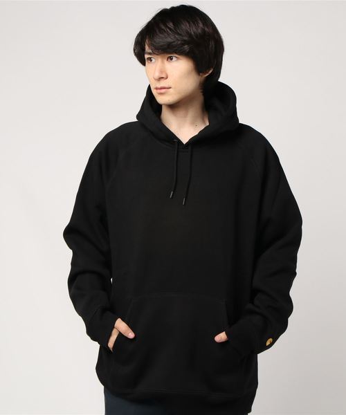 Carhartt WIP（カーハートダブリューアイピー）の「HOODED CHASE SWEATSHIRT（パーカー・メンズ・ダークネイビー/アッシュ/バーガンディー/ダークグリーン/パープル/ブラック/ブラウン/ダークグレー/イエロー/レッド・SMALL/MEDIUM/LARGE/X-LARGE/XX-LARGE）」の2枚目の写真