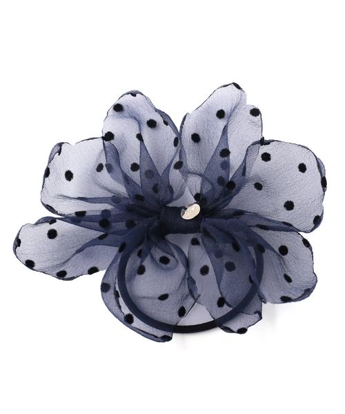 ヘアゴム Anemone アネモネ のヘアゴム シースルーのボリュームドットリボンヘアゴム Og0141h を購入できます Anemone シースルーのボリュームドットリボンヘアゴム ヘアゴム Anemone アネモネ のファッション ランキング上位のプレゼント の