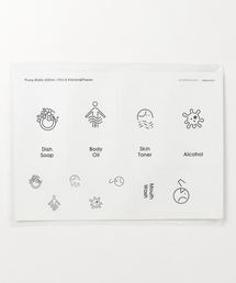 sarasa design | b2c PETポンプ専用ラベルシール キッチン・パウダー用｜ピクトAタイプ(ステッカー/テープ)