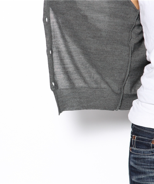 Khaju（カージュ）の「Khaju:カラーニットカーディガン13FW ○（カーディガン/ボレロ・レディース・グレー/ピンクゴールド/ピンク系その他・ONE SIZE）」の10枚目の写真