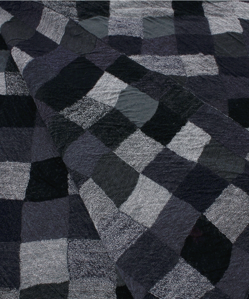 BEAMS LIGHTS Men's(ビームスライツ メンズ)の「□BEAMS LIGHTS / カラーブロックマフラー(マフラー・メンズ・ブラック/オレンジ・ONE SIZE)」の5枚目の写真