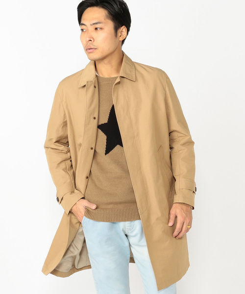 BEAMS LIGHTS(ビームスライツ)の「BEAMS LIGHTS / OUTLAST 撥水 ステンカラーコート(ステンカラーコート・メンズ・ベージュ/オレンジ/ブルー・SMALL/MEDIUM/LARGE)」の2枚目の写真