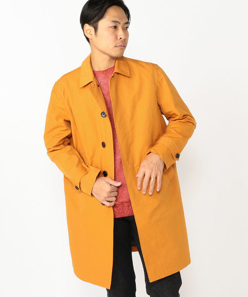 BEAMS LIGHTS(ビームスライツ)の「BEAMS LIGHTS / OUTLAST 撥水 ステンカラーコート(ステンカラーコート・メンズ・ベージュ/オレンジ/ブルー・SMALL/MEDIUM/LARGE)」の1枚目の写真