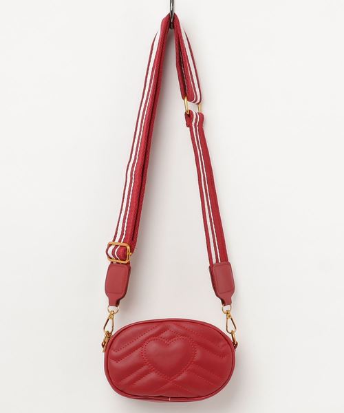 SVEC（シュベック）の「Heart Quilting Mini Shoulder Bag / ハート キルティング ミニ ショルダー バッグ（ショルダーバッグ）」 WEAR