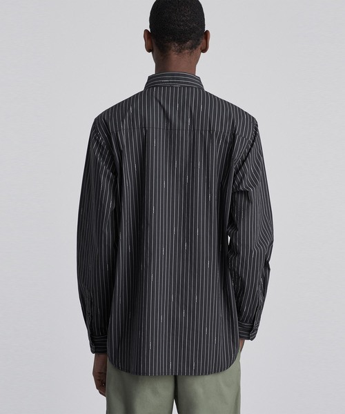 Saturdays NYC(サタデーズ ニューヨークシティ )の「Miro Logo Stripe Long Sleeve Shirt(シャツ/ブラウス・メンズ・ホワイト/レッド/ブラック・S/X-LARGE/M/X-SMALL/L)」の16枚目の写真