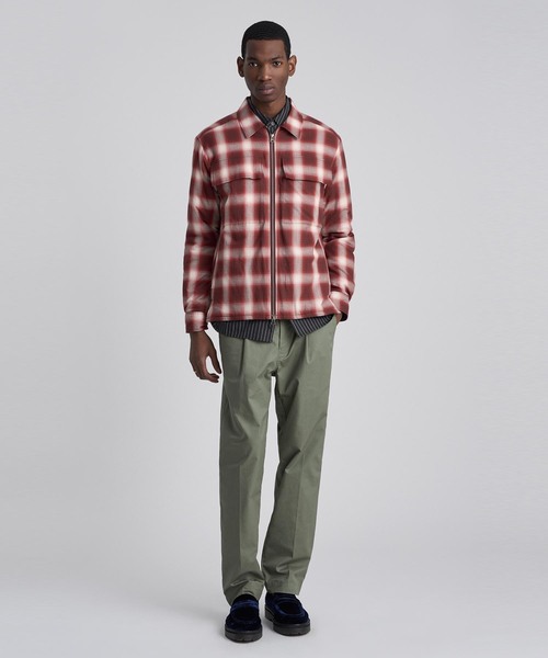 Saturdays NYC(サタデーズ ニューヨークシティ )の「Miro Logo Stripe Long Sleeve Shirt(シャツ/ブラウス・メンズ・ホワイト/レッド/ブラック・S/X-LARGE/M/X-SMALL/L)」の17枚目の写真