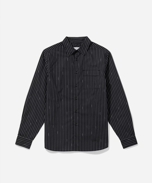 Saturdays NYC(サタデーズ ニューヨークシティ )の「Miro Logo Stripe Long Sleeve Shirt(シャツ/ブラウス・メンズ・ホワイト/レッド/ブラック・S/X-LARGE/M/X-SMALL/L)」の18枚目の写真