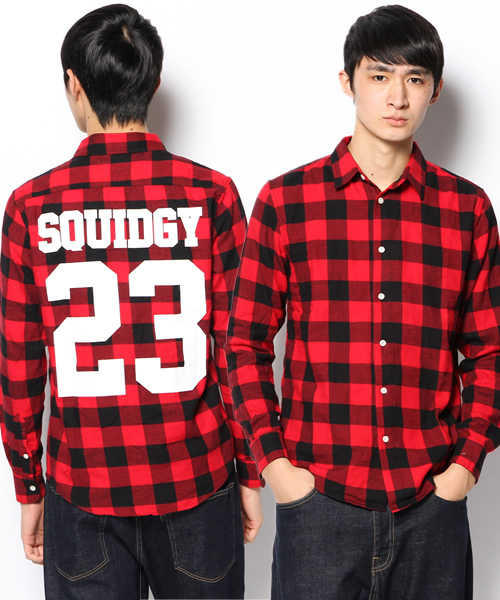 WEGO(ウィゴー)の「WEGO/ナンバリングチェックシャツ(シャツ/ブラウス・メンズ・レッド系その他/ホワイト系その他/グリーン/イエロー・MEDIUM/LARGE)」の4枚目の写真