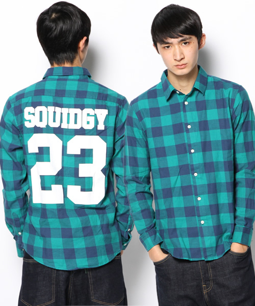 WEGO(ウィゴー)の「WEGO/ナンバリングチェックシャツ(シャツ/ブラウス・メンズ・レッド系その他/ホワイト系その他/グリーン/イエロー・MEDIUM/LARGE)」の2枚目の写真