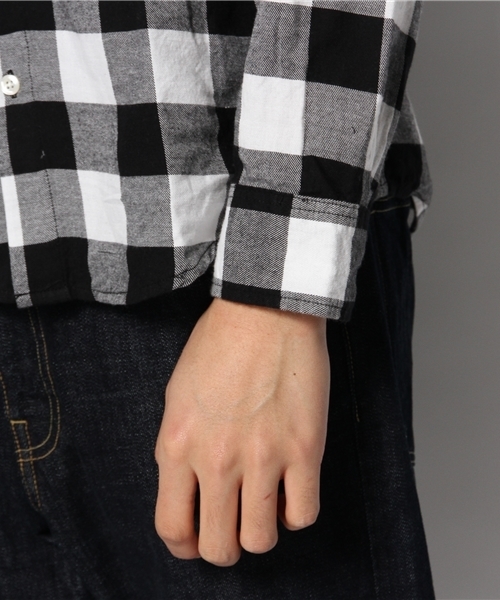 WEGO(ウィゴー)の「WEGO/ナンバリングチェックシャツ(シャツ/ブラウス・メンズ・レッド系その他/ホワイト系その他/グリーン/イエロー・MEDIUM/LARGE)」の9枚目の写真