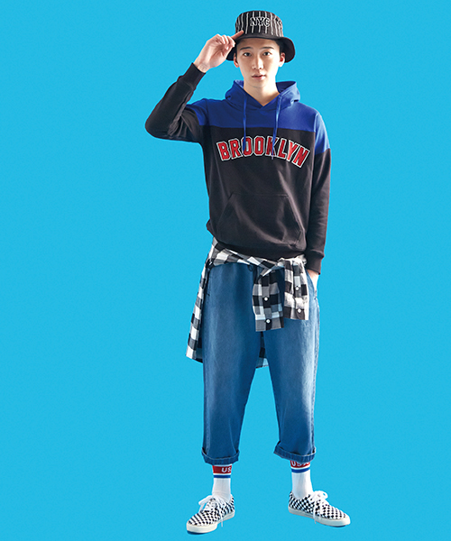 WEGO(ウィゴー)の「WEGO/ナンバリングチェックシャツ(シャツ/ブラウス・メンズ・レッド系その他/ホワイト系その他/グリーン/イエロー・MEDIUM/LARGE)」の13枚目の写真