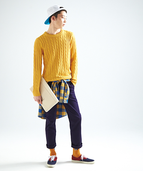 WEGO(ウィゴー)の「WEGO/ナンバリングチェックシャツ(シャツ/ブラウス・メンズ・レッド系その他/ホワイト系その他/グリーン/イエロー・MEDIUM/LARGE)」の14枚目の写真