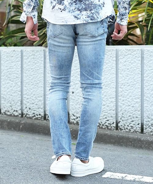 GOSTAR DE FUGA(ゴスタール ジフーガ)の「ストレッチスキニ―デニムパンツ(デニムパンツ・メンズ・ライトブルー/ブルー・S/M/L)」の9枚目の写真