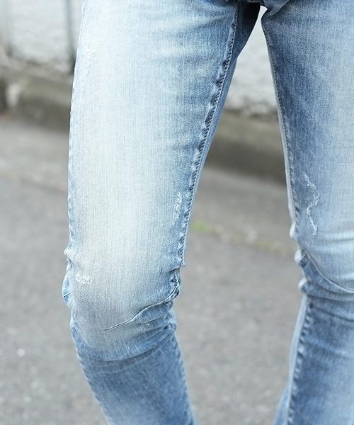 GOSTAR DE FUGA(ゴスタール ジフーガ)の「ストレッチスキニ―デニムパンツ(デニムパンツ・メンズ・ライトブルー/ブルー・S/M/L)」の14枚目の写真