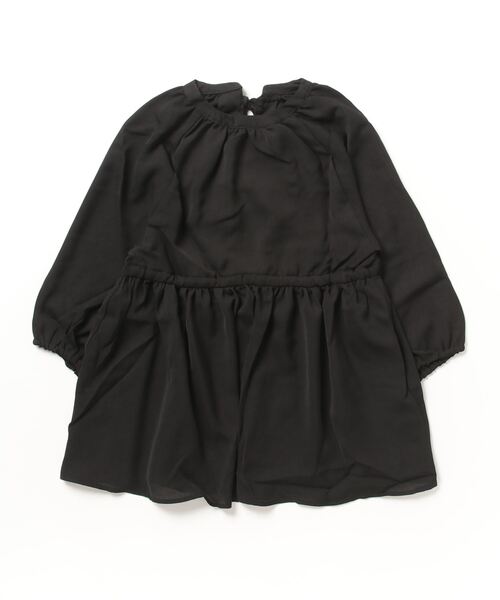 STYLEBLOCK（スタイルブロック）の「ダブルジョーゼットバックオープンチュニック（チュニック・レディース・ホワイト/ミント/キャメル/ブラック・M）」の2枚目の写真