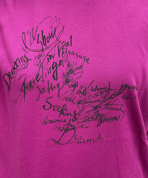 COMME CA ISM(コムサイズム)の「グラフィカル Tシャツ(Tシャツ/カットソー・レディース・イエロー/ブラック/グリーン/ホワイト/マジェンタ/ブルー・SMALL/MEDIUM/LARGE/X-LARGE)」の18枚目の写真