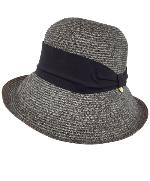 polcadot(ポルカドット)の「チャーム付 ふちライン ペーパーハット/ペーパーキャペリン(ハット・レディース・アイボリー/ブラック/ベージュ・FREE)」の10枚目の写真