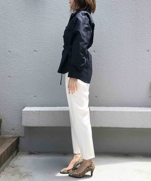 PICCIN（ピッチン）の「ベルト付きCPOコットンシャツ（シャツ/ブラウス・レディース・ネイビー/カーキ/キャメル・MEDIUM）」の8枚目の写真