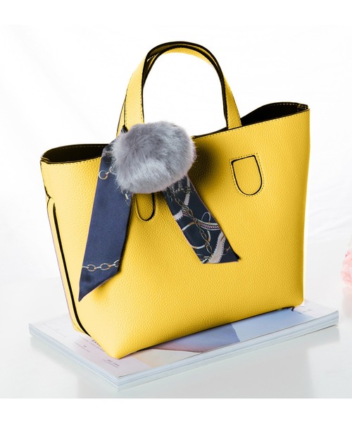 Amulet（アミュレット）の「3wayショルダーハンドバッグ（ショルダーバッグ・レディース・ブラック/グレー/ワインレッド/ブラウン/ネイビー/ベージュ/ピンク/ブルー/イエロー/ブラウン系その他/グリーン・ONESIZE）」の9枚目の写真